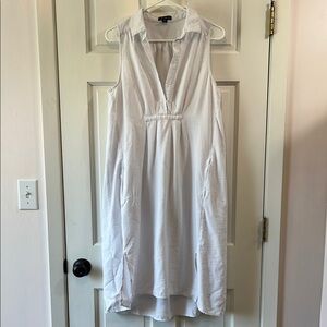 Tribal Sleeveless Flowy Shirt Dress Midi Length - Size Medium